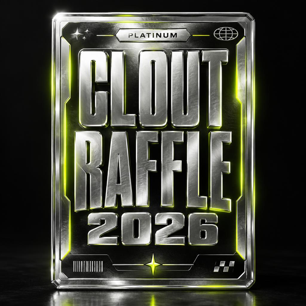 Clout Raffle 2026 Platinum artwork